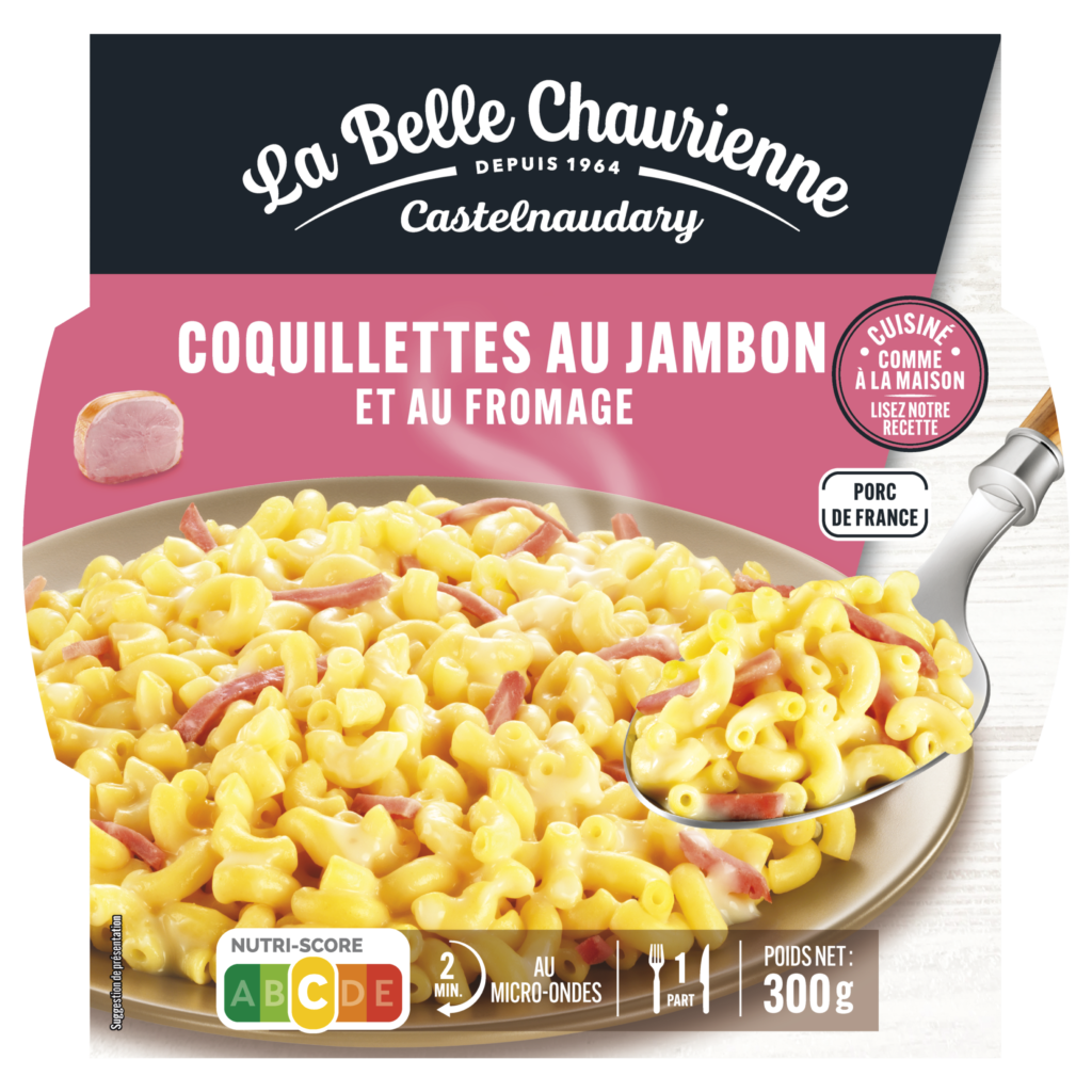 Coquillettes au jambon et au fromage