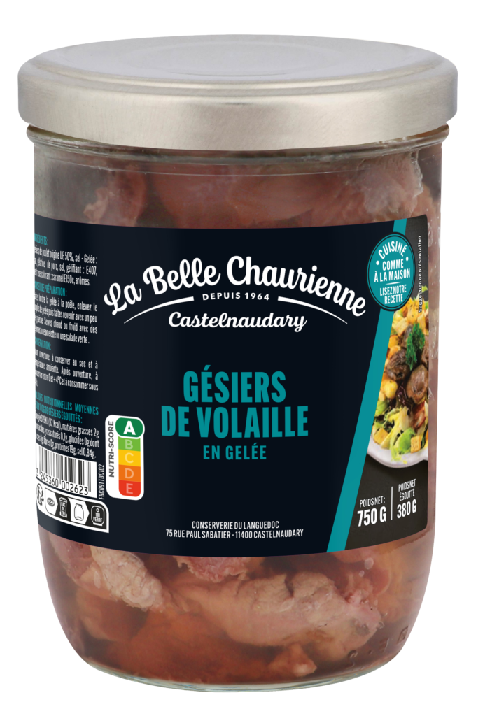 Gésiers de volaille en gelée