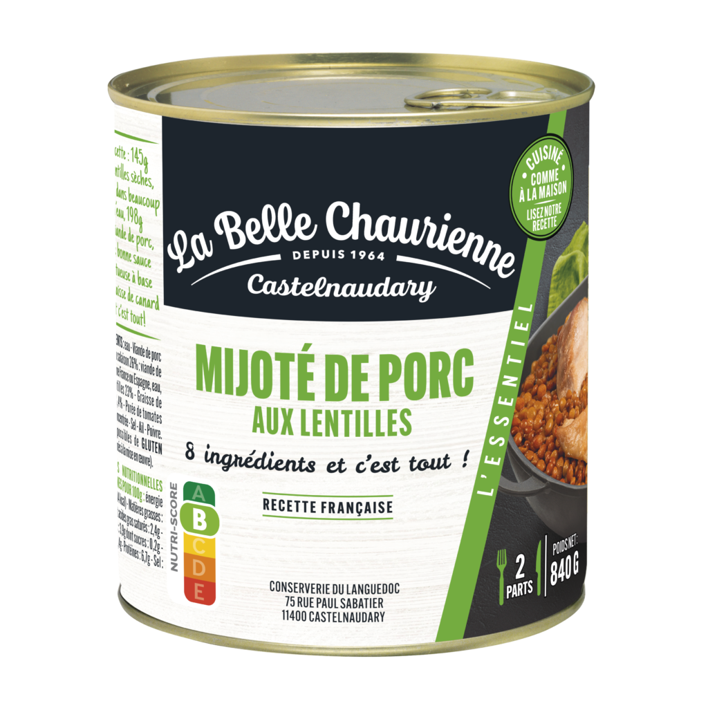 Mijoté de porc aux lentilles