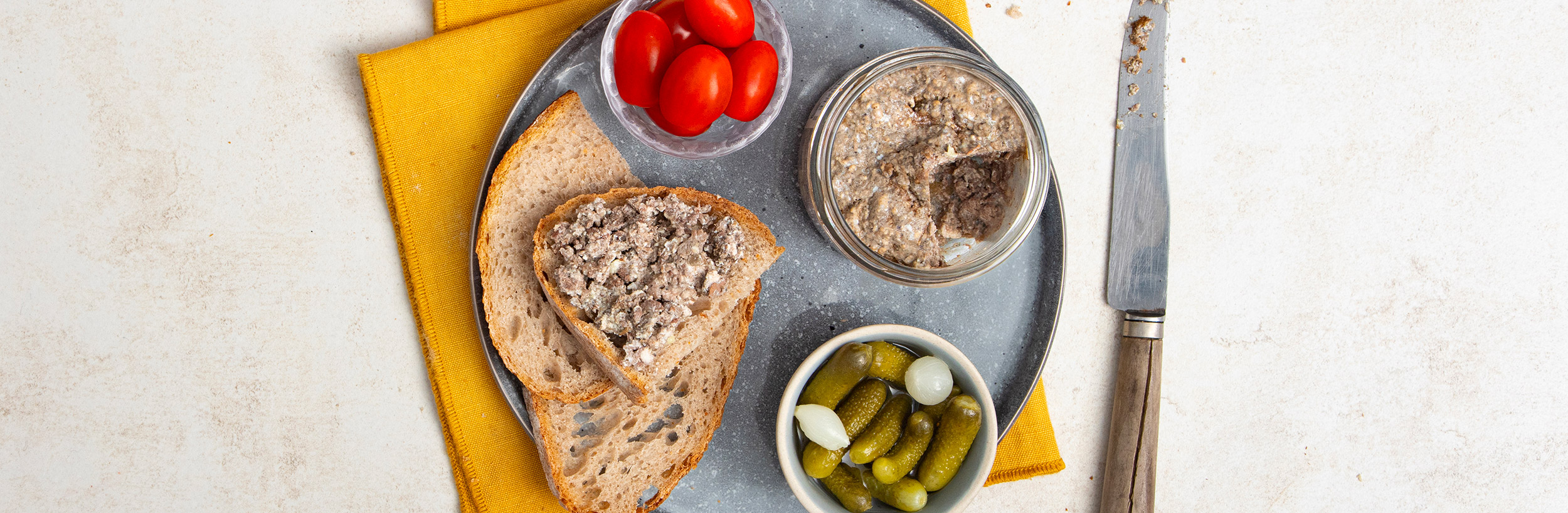 Nos pâtés, rillettes, jambonneau pour se régaler