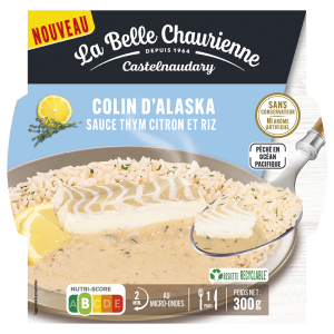 Colin d'Alaska sauce thym citron et riz
